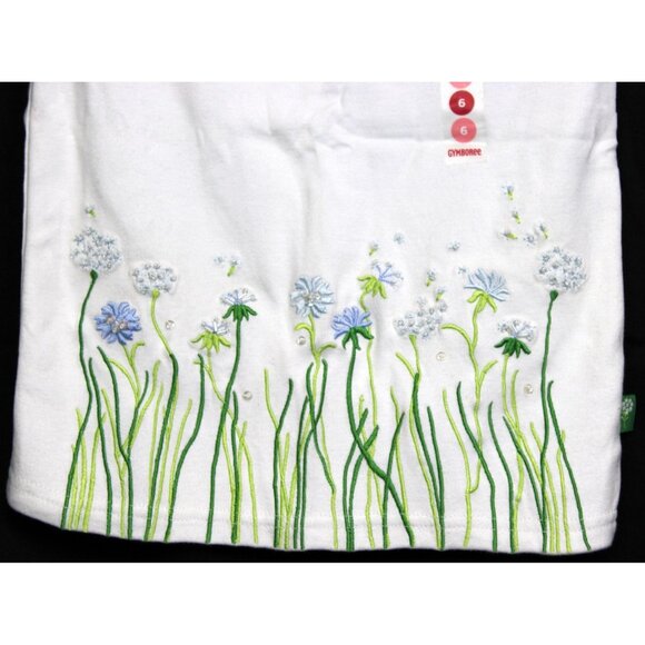 NWT 2004 Gymboree Dandelion Wishes Shirt Flower Hem Early Spring Bow sz 6 - Picture 4 of 7